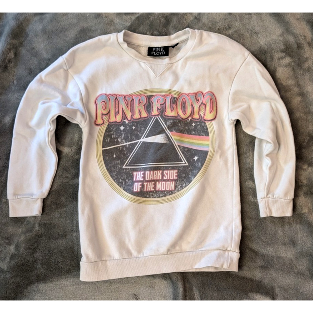 Pink Floyd Youth Sweatshirt 8-9 Prism Dark Side Of The Moon Graphic Pullover